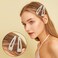 AEGYPIUS Pearl Hair Clips for Women, 2 Pcs 2.95 In Snap Hair Clips Pearl Hair Clip Pearl Barrettes for Women, Hair Snap Clips Pearl Hair Barrettes for Women Pearl Hair Accessories Pearl Clips for Hair