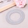 AEGYPIUS 6 PCS Full Circular Stretch Comb Headbands Plastic Flexi Comb Circle Headbands with Teeth for Women's Hair (Transparent, One Size, White, 1 Count, Hairband, Headband, Women, Adult)