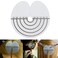 25 pieces Single Hole Round Spacer Template, Heat Shield Guards for Hair Extension Bonding Guards Hair Extension Tool Protector Round for Hair Transparent with scale