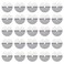 25 pieces Single Hole Round Spacer Template, Heat Shield Guards for Hair Extension Bonding Guards Hair Extension Tool Protector Round for Hair Transparent with scale