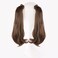 2pcs Ponytail Wig Tie up-Long Straight Hair Extension Cosplay Twin-tail Cute Pony Tail Pig Tails Hairstyle 18" Light Brown