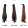2pcs Ponytail Wig Tie up-Long Straight Hair Extension Cosplay Twin-tail Cute Pony Tail Pig Tails Hairstyle 18" Light Brown