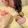 2 Pcs, Brown Sunflower Scrunchies Hair Ties, Elastics Hair Bands, Ponytail Holders, Spring Hair Accessories for Women and Girls