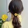 2 Pcs, Brown Sunflower Scrunchies Hair Ties, Elastics Hair Bands, Ponytail Holders, Spring Hair Accessories for Women and Girls