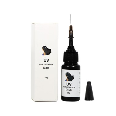 Hair Extensions Glue,UV Hair Extensions Glue Fast Curing Glue for Human Hair Extension