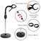 Hair Dryer Stand Holder 360 Degree Rotation Lazy Adjustable Height Hands-Free Compatible with Compact Styling Tools Blow Dryer Holder for Countertop