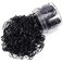 OIG Brands 1500 Pcs Mini Ponytail Holders   No Damage Rubber Bands For Baby and Toddler Girls   Tiny 1 Inch No Pull Hair Elastics (Black)