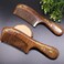 Sandalwood Wooden Hair Comb Handmade Wooden Comb Sandalwood Anti-Static Hair Comb Fine Tooth Hair Combs For women and kids Beard Comb (lvy)