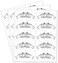 Lip Gloss Tube Stickers,2x1 Inch Clear Roller Bottles Stickers,Waterproof Label for Personalized DIY Lip Gloss Bottle,200 Pcs Per Pack