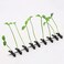 Funny Grass Hair Clips, 4 Pcs Bean Sprout Hairpins, Green Leaf Plant Antenna Hair Pins Hair Accessories for Women Girls Kids