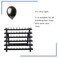 Braiding Hair Rack with 60 Pegs Standing Versatile Extension Hair Holder with 60 Spools - Ergonomic Braid Stand for Stylists - Time-Saving (black)
