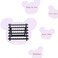 Braiding Hair Rack with 60 Pegs Standing Versatile Extension Hair Holder with 60 Spools - Ergonomic Braid Stand for Stylists - Time-Saving (black)