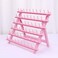 Braid Rack 60 Spools for Hair Standing Braid Hair Extension Rack Stand, Hair Separator Stand Hair Extension Holder for Stylists (Light pink)