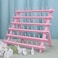 Braid Rack 60 Spools for Hair Standing Braid Hair Extension Rack Stand, Hair Separator Stand Hair Extension Holder for Stylists (Light pink)