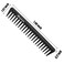 2Pcs Wide Tooth Comb and Large Hair Detangling Comb, Durable Hair Combs, Suitable for Curly Hair, Long Hair, Wet or Dry Hair in all Types, Anmieciu Advanced Care Styling Hair Comb. (Black, White)