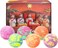 6 Pcs Christmas Bath Bombs with Surprise Toys Inside Jesus Bath Toys for Kids Girls Boys Adults Christmas Stocking Stuffers Christmas Party Favors Gifts