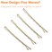 Dofash 5cm Waves Bobby Pins Blonde Octagon Container Hairpins Large Package for Hair Salon Women's Hair Styling 260 Count (Blonde)