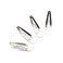 Dofash 5CM/2IN Snap Hair Clips Mini Silver Hair Clips for Women Metal Small Hair Clips Hair Grips Hair Accessories 12 Count/Silver