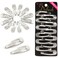 Dofash 5CM/2IN Snap Hair Clips Mini Silver Hair Clips for Women Metal Small Hair Clips Hair Grips Hair Accessories 12 Count/Silver