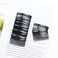Cinaci 30 Pack Clear White Black Brown Small Plastic Hair Side Combs Slide Barrettes with 14 Teeth DIY Crafts Decorative Headpieces French Twist Hair Clips Fine Thin Hair Accessories for Women Girls