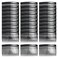 Cinaci 30 Pack Clear White Black Brown Small Plastic Hair Side Combs Slide Barrettes with 14 Teeth DIY Crafts Decorative Headpieces French Twist Hair Clips Fine Thin Hair Accessories for Women Girls