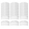 Cinaci 30 Pack 3 Inch White Clear Plastic French Hair Side Combs Wedding Bridal Veil Comb Fine Hair Slide Hair Clips Small Clear Barrettes Bun Holder with 23 Teeth DIY Headpieces Accessories for Women