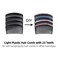 Cinaci 30 Pack Clear White Black Brown Plastic Hair Side Combs Slide Bun Holder with 23 Teeth DIY Headpieces Clips Grips Barrettes Accessories for Women Brides Veil (Black)