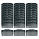Cinaci 30 Pack Clear White Black Brown Plastic Hair Side Combs Slide Bun Holder with 23 Teeth DIY Headpieces Clips Grips Barrettes Accessories for Women Brides Veil (Black)