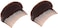 Pack of 2 Women Lady Hair Styling Clip Charming BUMP IT UP Volume Inserts Do Beehive Hair Styler Tool Stick Bun Maker Hair Comb Hair Accessories Hot (Brown)