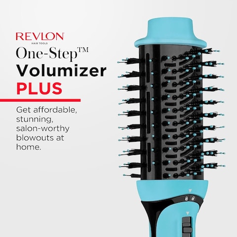 REVLON One Step Volumizer Plus Hair Dryer and Styler   More Volume, Less Damage, and More Styling Control for Easy and Fast Salon-Style Blowouts, Plus Travel Friendly (Mint)