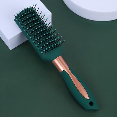 Detangling Brush Styling Brushes Blow Drying Detangler Hairbrush Nylon Bristle Pins Anti-Static Massage Hair Brush Fashion Comb for Women and Girls Thick Curly Wavy Dry and Wet Hair (Vented)