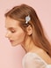 Crystal Hair Clips Large Sparkle Rhinestone Flower Design Alligator Metal Clip Non-Slip Floral Duckbill Hairpins Bling French Fancy Hair Barrettes for women Girls Hair Jewelry Accessories