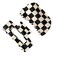 2Packs Hair Claw Clips Vintage Black/White Checker Hair Clips Banana Barrettes Acrylic Jaw Clips 2 Count (Pack of 1)
