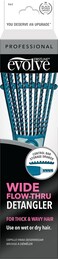 Evolve Wide Flow-Thru Detangler, Teal