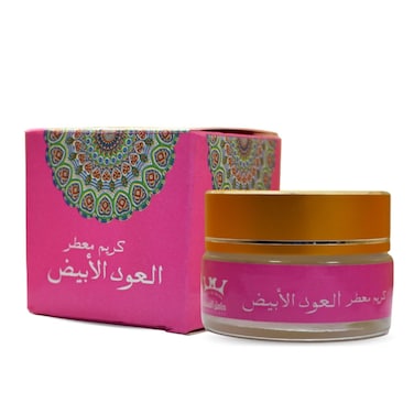 Hamil Al Musk Fermented Scented White Oud Cream Saudi Perfume Women Fragrances Makhmaryia Makhmaria ( 0.70 oz / 20 gm ) مخمرية ( White Oud العود الأبيض )