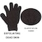4 Pack Self Tanning Mitt Applicator Kit, with Self Tanner Mitt, Self Tan Back Applicator, Exfoliating Glove, Flat Top Face Tanner Brush, Tan mit for Self Sunless Tanner (brown)