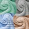 Microfiber Towel, Hair Turbans for Wet Hair, Drying Hair Wrap for Women(The Color of The Picture is for Reference only) (Gray,Gray)
