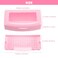 Nail Tool Sterilizer Box, Plastic Sterilization Tray Storage Organizer for Tweezer, Eyelash Extensions, Nail Implement for Esthetician (Pink)