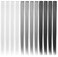 Clip-in Hair Extensions 21 Inch Heat-Resistant Synthetic Straight Hair Extensions for Women &amp; Girls - Gift, Party Highlights - Multi-Colored Hairpiece - 12 PCS (Light Gray, Dark Gray)