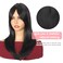 18 inch Hair Toppers for Women with Thinning Straight Hair Topper 6.5"x6.5" large Base with Bangs Hairpiece Synthetic Wig Clip In Light and Natural Black
