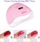 UV Gel Nail Lamp,80W Nail Dryer LED UV Light for Gel Polish-4 Timers Professional Nail Art Accessories,Curing Gel Toe Nails,Pink