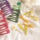 7Pcs Yellow Sweet Flower Women Girl Barrette Bobby Pin Hairpin Hair Clips Decoration Elegant Gold Gifts Hair Clips 7cm/2.76