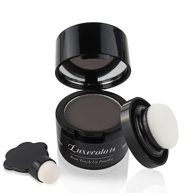 Root Touch Up Powder for Thinning Hair Concealer - Gray Coverage and Eyebrow Powder, Bald Spot Cover Up for Women (Dark Brown)