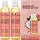 SheaMoisture Bath, Body &amp; Massage Oil, Coconut &amp; Hibiscus, 2-Pack &ndash; Illuminating Moisturizer for Dry Skin, 8 Oz Ea