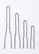 Crinkled Hairpin Variety Stainless Steel SILVER Heavy Duty Snagless Hairpins 4 Packs of 12 Handmade Hair Pin
