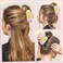 3Pcs Pencil Hair Claw Clips Funny Teacher Hair Clips Cute Back To School Accessories for Teachers Appreaction Present (Yellow)