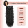 Curly Clip In Hair Extension 7PCS Natural Thick Deep Wave Hair Extension Clips Synthetic Long 24 inch hair extensions clip in Hairpiece (2#(Pack of 7))