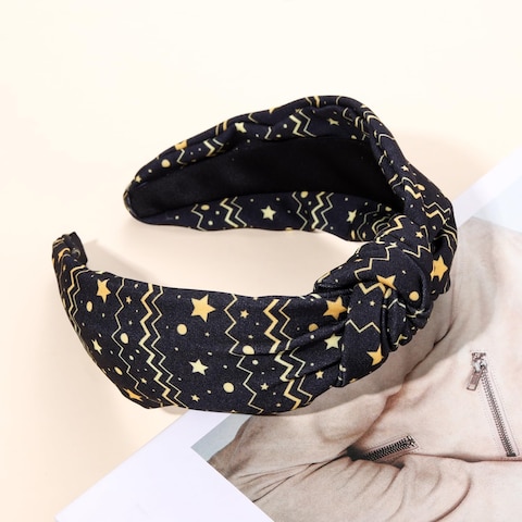 NVENF Halloween Christmas Thanksgiving New Year Headband for Women Festive Holiday Knotted Headband Hair Accessories Gifts