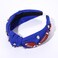 NVENF Football Headband for Women - Blue Sport Headband Game Day Hair Accessory