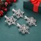 PHALIN Christmas Hair Clips for Women Xmas Snowflake Wreath Reindeer Bell Hairpins Rhinestone Holiday Hair Barrettes Festive Costume Hair Accessory Gifts (Snowflake)